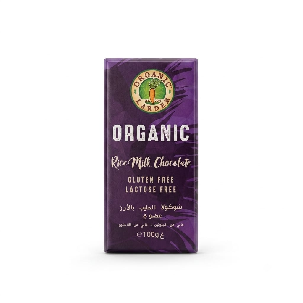 Organic Larder Rice Milk Chocolate 100g