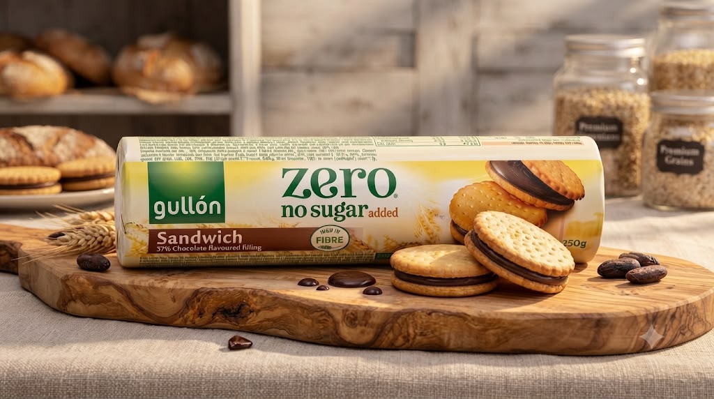 gullon no sugar added sandwich buiscut 250g
