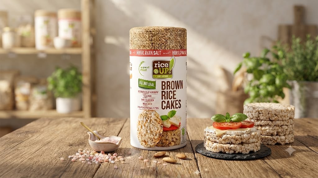 RICEUP  Brown Rice Cakes Himalayan Salt 120g